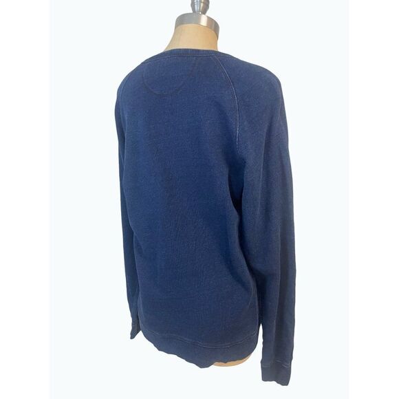 Paper Denim & Cloth Blue Cotton Sweatshirt Medium - Picture 3 of 4